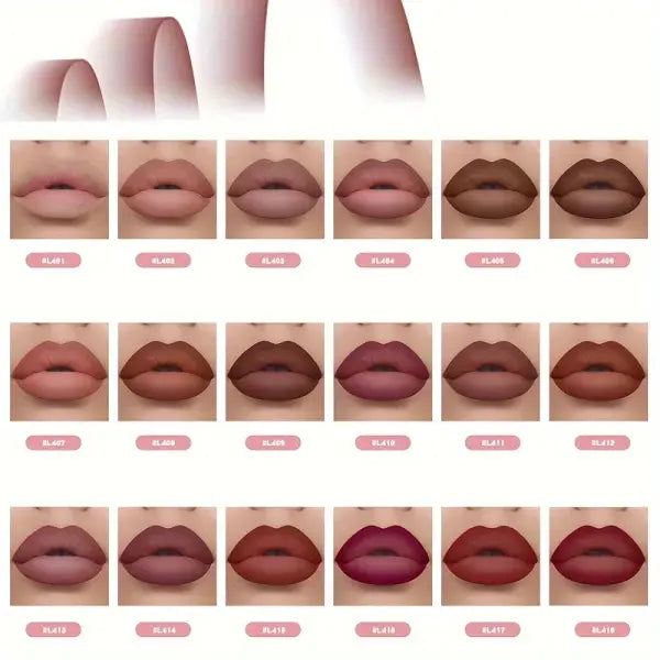 Velvet Matte Lip Liner Pencils for Women (6pcs) – Long Lasting Makeup - PINK ROSY