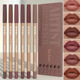 Velvet Matte Lip Liner Pencils for Women (6pcs) – Long Lasting Makeup - PINK ROSY