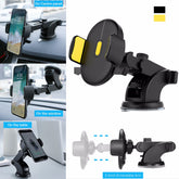 Car Phone Holder Long Rod Telescopic Car Dashboard Suction Cup Type - Hair Remover