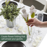 Flower Napkin Storage Rack and Hair Remover Tool