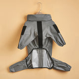 Fashionable Large Dog Summer Sunscreen Stormsuit - Silver grey / 2XL