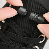 No Tie Shoelaces Press Lock 8mm Elastic Flat Laces for Sneakers