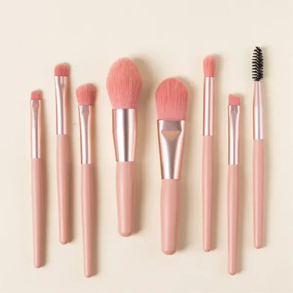 Soft Fluffy Makeup Brushes Set Plastic Handle Blending Makeup Brush