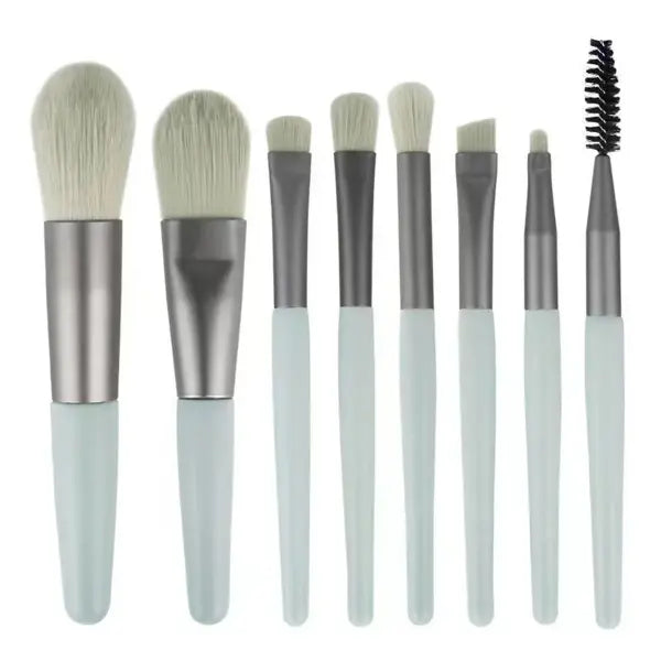 Soft Fluffy Makeup Brushes Set Plastic Handle Blending Makeup Brush