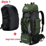 Large capacity 90L waterproof trekking bag for camping - AG ad cover style 1