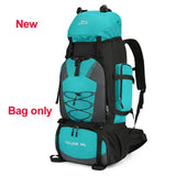 Large capacity 90L waterproof trekking bag for camping - Lake Blue New
