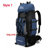 Large capacity 90L waterproof trekking bag for camping - DBU style 1