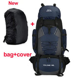 Large capacity 90L waterproof trekking bag for camping - DBU ad cover New