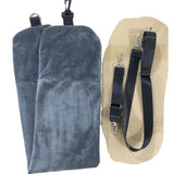 Long-Distance Airplane Portable U-Shaped Pillow - Dark Gray / 96x18