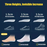 Height Increase Memory Foam Insoles 1.5-3.5CM Invisible Heel Lift
