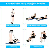 Yoga Pedal Pull Rope Fitness Equipment for Abdomen Waist Training