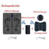 EMS Foot Massage Pad with Multi Mode Muscle Relief for Home Fitness