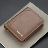 Men Wallets PU Leather Short Design Vintage Card Holder Purse