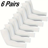 Cooling Compression Arm Sleeves 6 Pairs – UV Protection Sports Gear