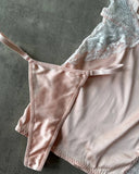 Sexy Satin Lace Patchwork Dress Silk Nightwear for Women