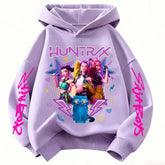 Huntrx Mira Rumi Zoey Long Sleeve Rope Type Hoodie Hip Hop Style