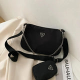 Fashion Nylon Crossbody Bag Portable Casual Underarm Student Style