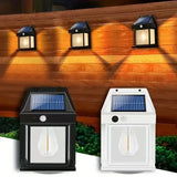 Solar LED Street Light Waterproof Outdoor Wall Garden Fixture