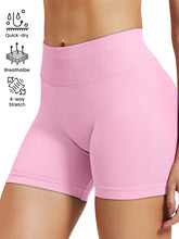 Pilates Peach Hips Knit Shorts Medium Size High Stretch Fitness