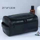 Leather Toiletry Bag Large Dopp Kit – Hanging Travel Cosmetic Case