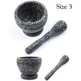 Resin Mortar and Pestle Set Spice Grinder Bowl for Kitchen Cooking