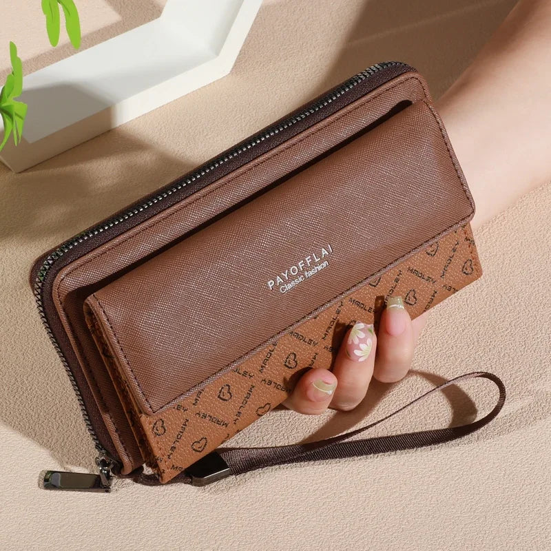 Classic Card Holder Wallet for Men (Faux Leather) – Pocket Interior - apricot