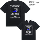 Custom Men's Cotton T-Shirts All Sizes for Team Sports and Gyms