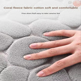 Cobblestone Embossed Bath Mat Microfiber – Absorbent Quick Drying Rug