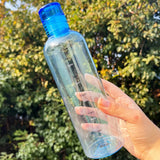 Elegant Time Scale Water Bottle 700ml – Portable Fitness Hydration