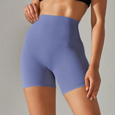 High Waist Yoga Shorts Quick Drying Fitness Workout Length