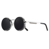 Polarized Round Sunglasses for Outdoor Adventures - Silvery