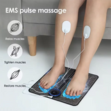 EMS Foot Massage Pad with Multi Mode Muscle Relief for Home Fitness