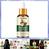 Rosemary Hair Oil Coconut Blend Strengthens Roots and Scalp Treatment