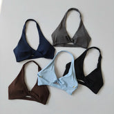 Wire-Free Push-Up Sports Bra Halter Neck Sexy Fitness Yoga Top