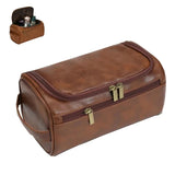 Leather Toiletry Bag Large Dopp Kit – Hanging Travel Cosmetic Case