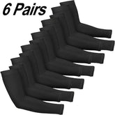 Cooling Compression Arm Sleeves 6 Pairs – UV Protection Sports Gear