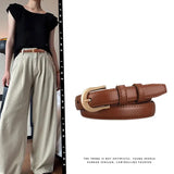 Brown Belt Fashion Accessory Summer Versatile Casual Style