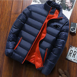HimPall Mens Autumn Winter Zipper Cotton Coat
