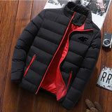 HimPall Mens Autumn Winter Zipper Cotton Coat