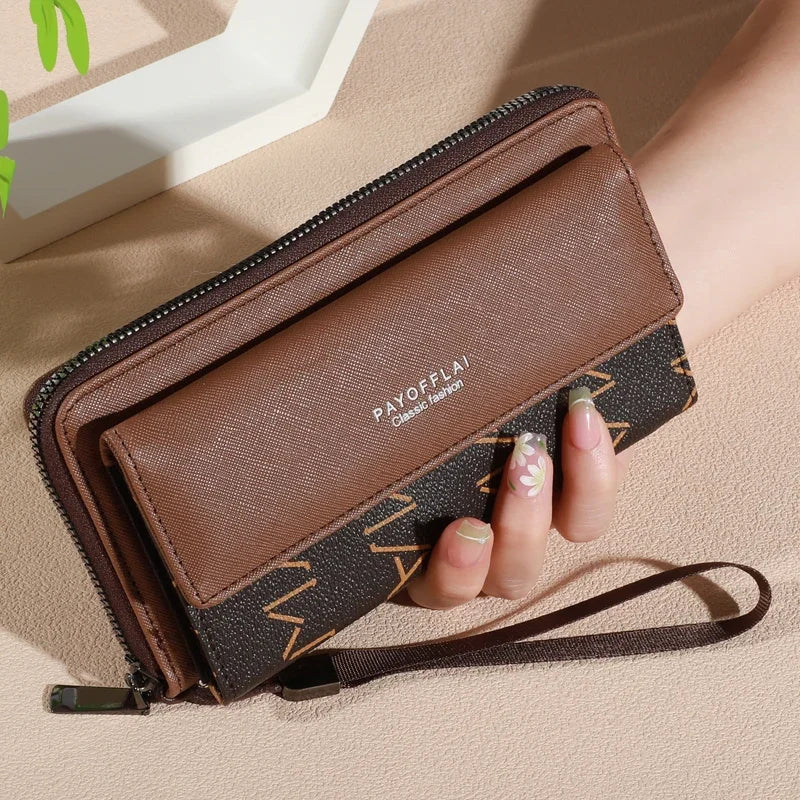 Classic Card Holder Wallet for Men (Faux Leather) – Pocket Interior - M-brown color