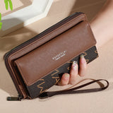 Classic Card Holder Wallet for Men (Faux Leather) – Pocket Interior - M-brown color