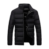 HimPall Mens Autumn Winter Zipper Cotton Coat