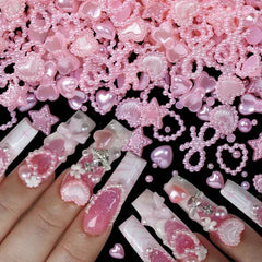 Acrylic Rhinestone Nail Accessories for Women's Fashion and Beauty Products - Himpall