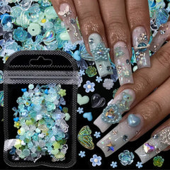 Acrylic Rhinestone Nail Accessories for Women's Fashion and Beauty Products - Himpall