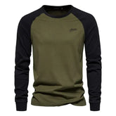 Cotton long sleeve t-shirt casual spring apparel