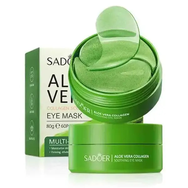 Aloe Vera Collagen Eye Mask 60pcs Dark Circles Fine Lines Care - 1box