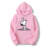 Snoopy Cartoon Unisex Hoodie – Casual Pullover Sweatshirt for Men & Women - MCTS-383 / L