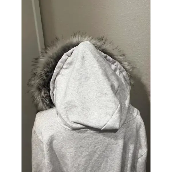 Y2K Plush Hooded Jacket – Thickened Black Warm Streetwear Coat Women