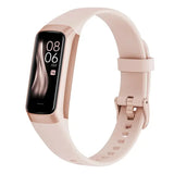 Body Temperature Monitor AMOLED Smartwatch Fitness Tracker - Pink