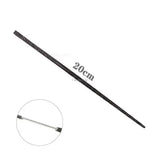 20cm black anime cosplay metal core magic wand for collectors